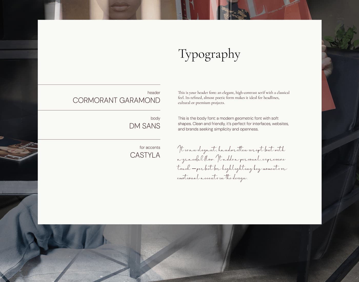 Photographe — Typographie
