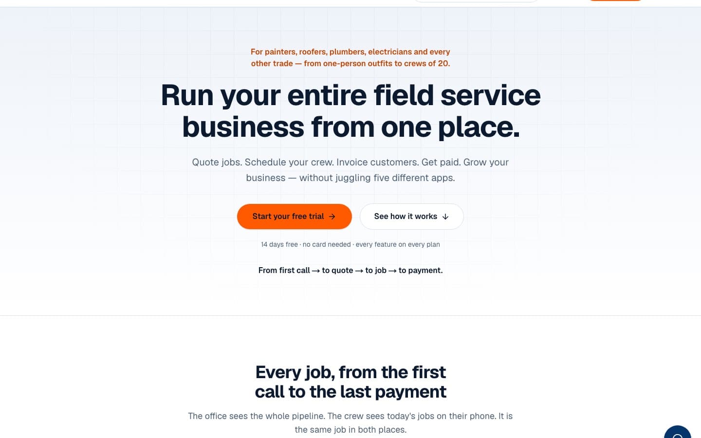 Site de FieldQuo — page d’accueil